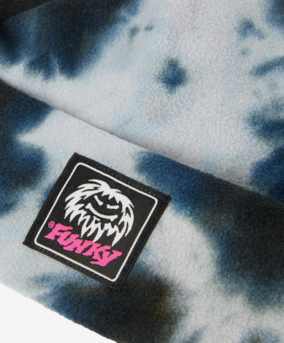 FUNKY FOUR POINTS FLEECE BEANIE TIEDYE – Funkysnowboards