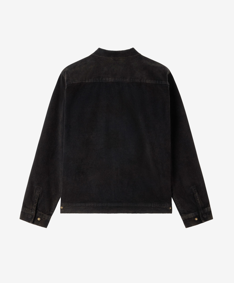 Washed Corduroy Wide Relax Jacket (black OVY Washed Corduroy Wide