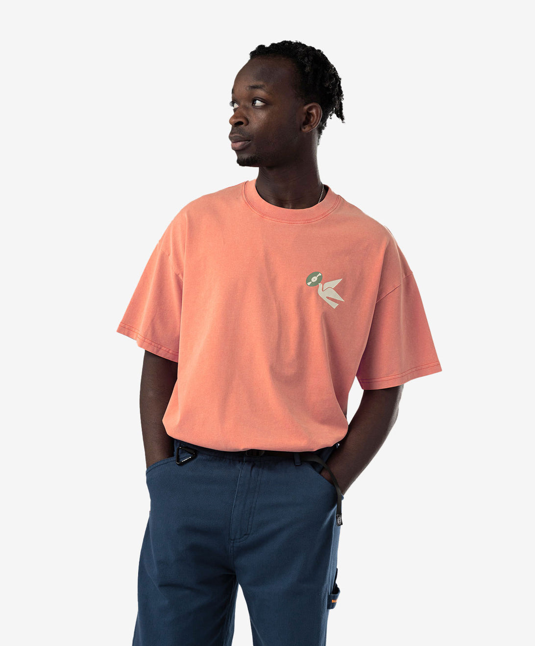 BEAT TEE WASHED CORAL