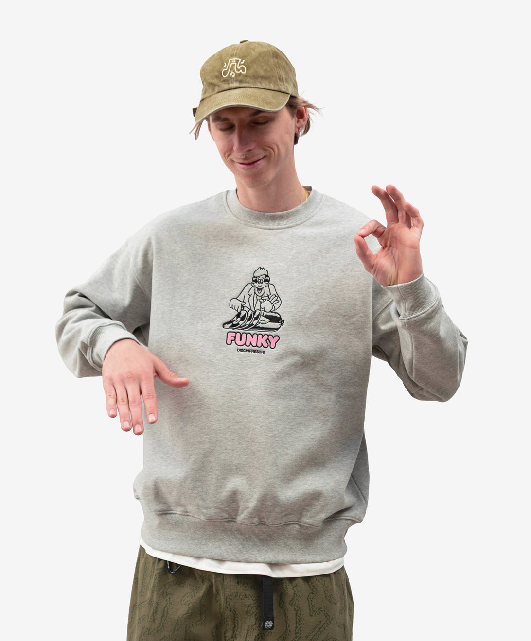 DISCHIFRESCHI CREWNECK HEATHER GREY