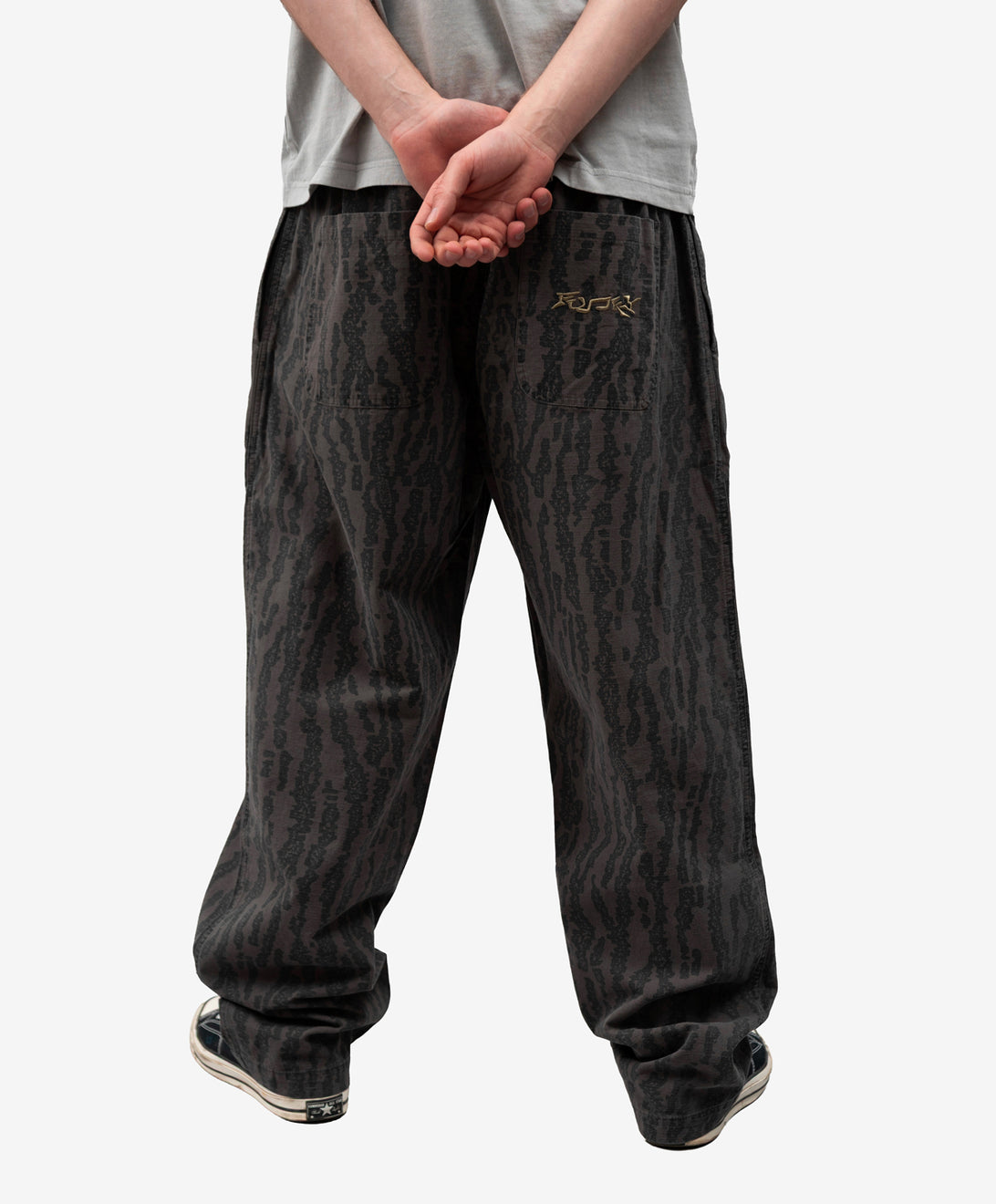 WALKER RIPSTOP TROUSERS WASHED ANTHRACITE