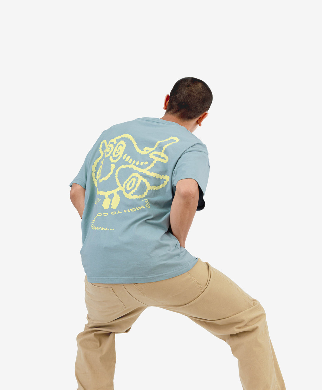 AIRLINES TEE MID BLUE