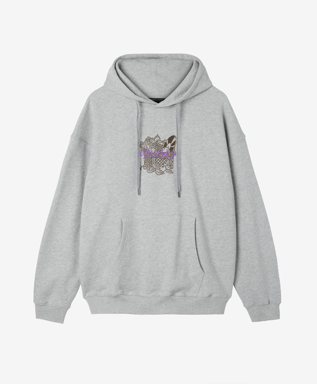 FRUIT HOODIE HEATHER GREY