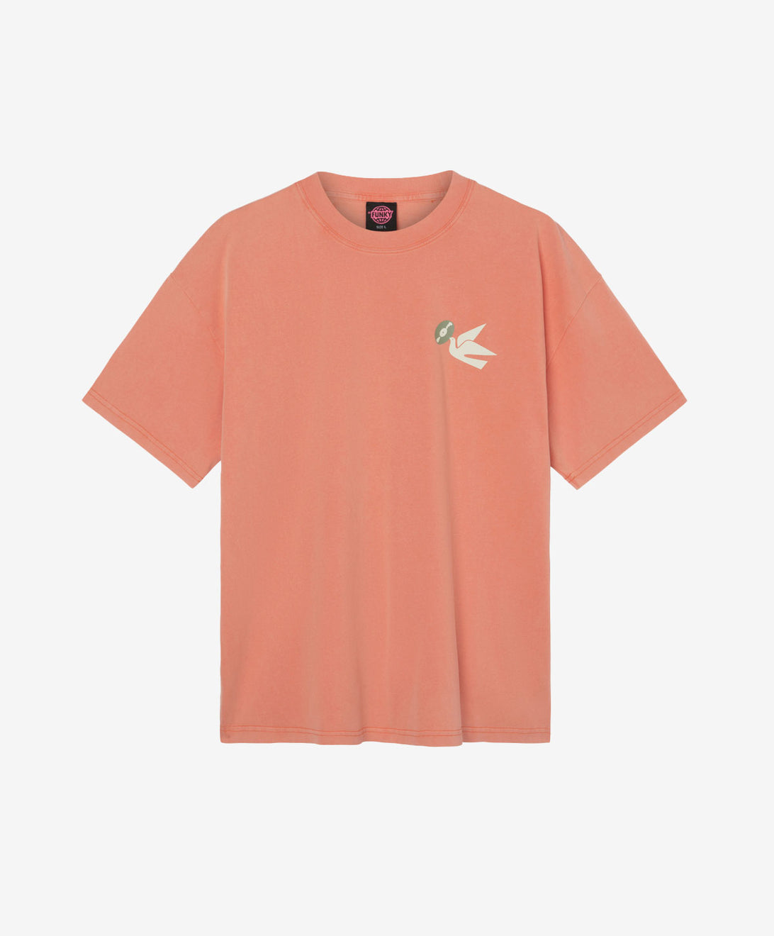 BEAT TEE WASHED CORAL