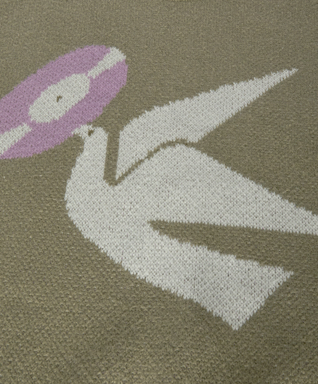 BOMBER JAQUARD SWEATER  AVOCADO