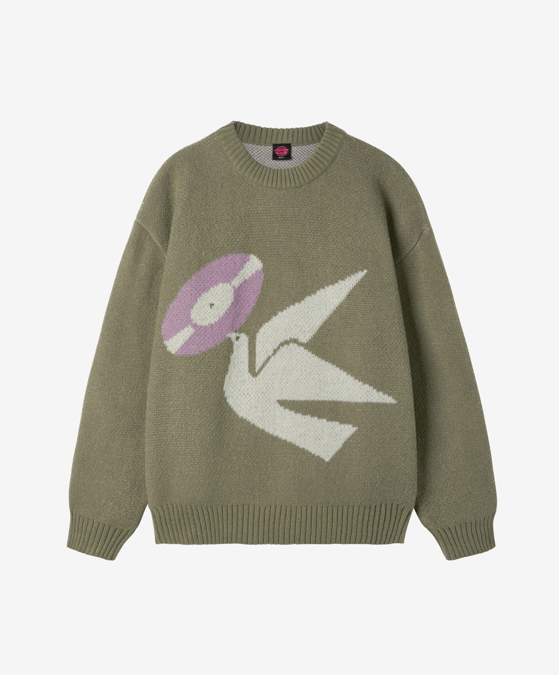 BOMBER JAQUARD SWEATER  AVOCADO