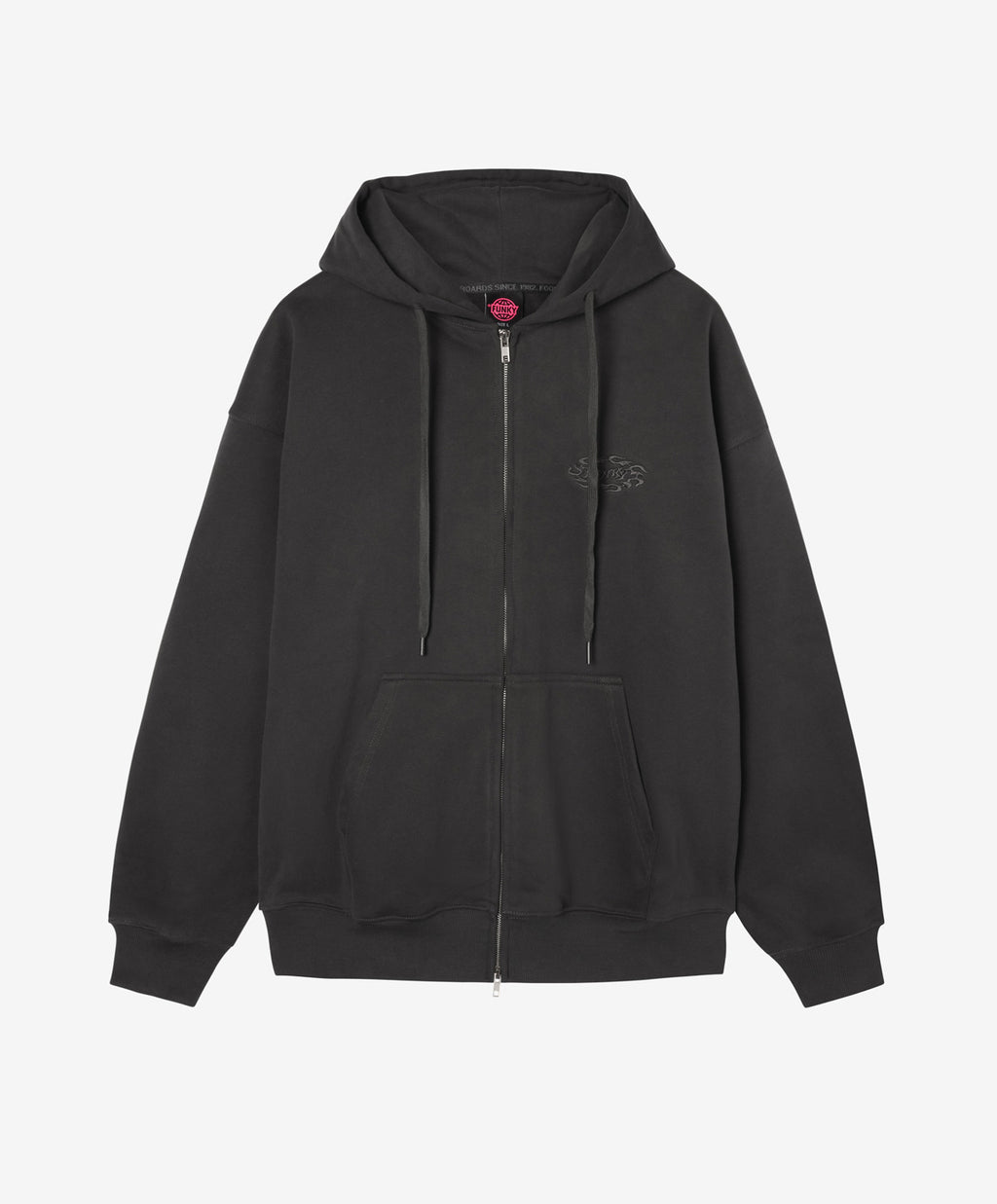 CARVE ZIPPER HOODIE ANTHRACITE