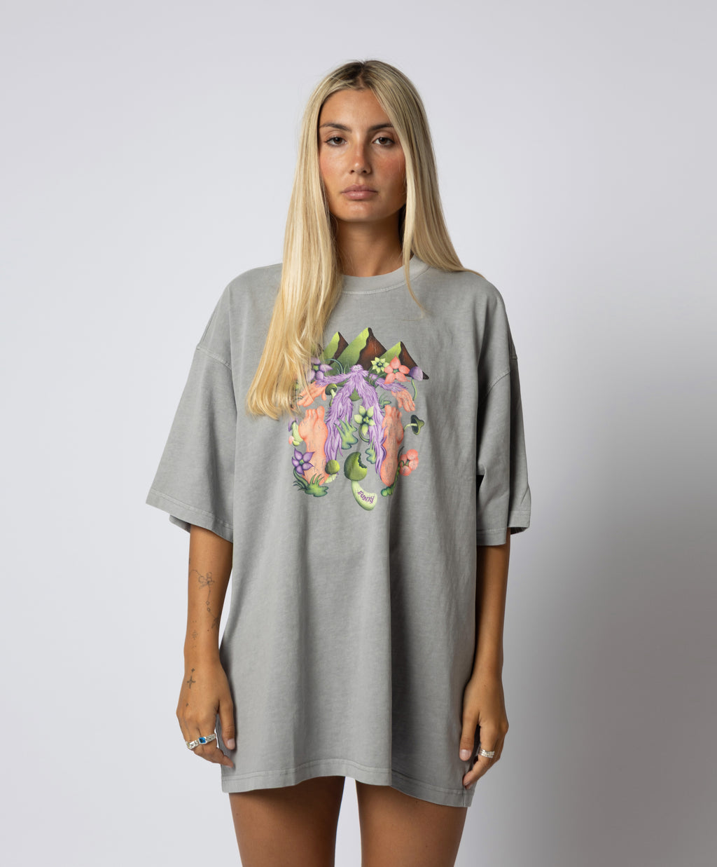 ALPS TEE WASHED ICE