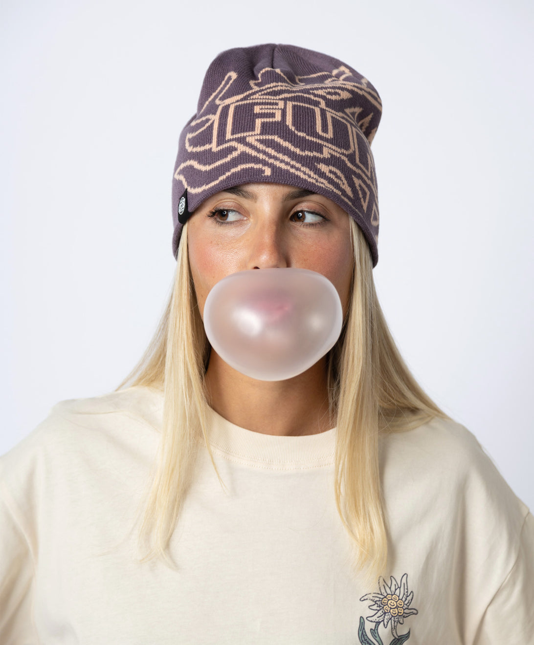FLAMING BEANIE PLUM