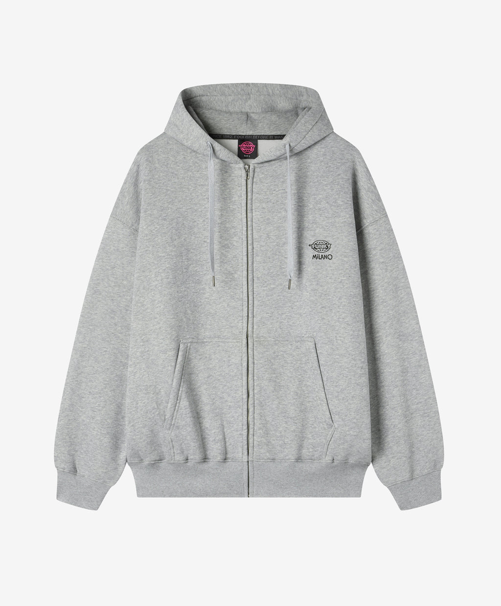 CITIES ZIPPER HOODIE HEATHER GREY