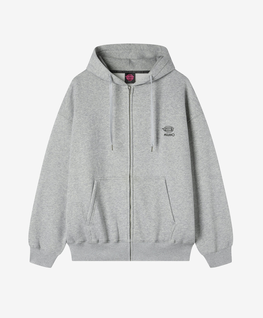 CITIES ZIPPER HOODIE HEATHER GREY