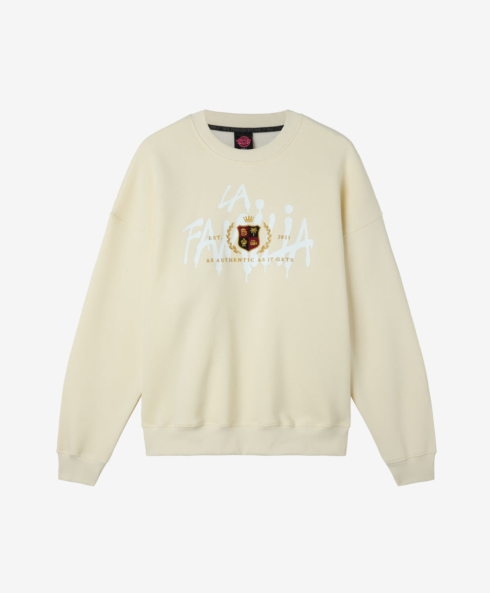FUNKY CLUB CREWNECK NATURAL RAW – Funkysnowboards