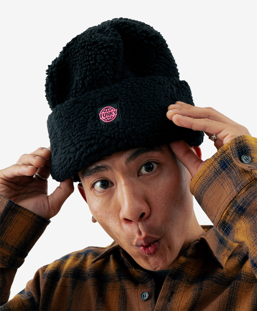 FAT SHERPA BEANIE BLACK