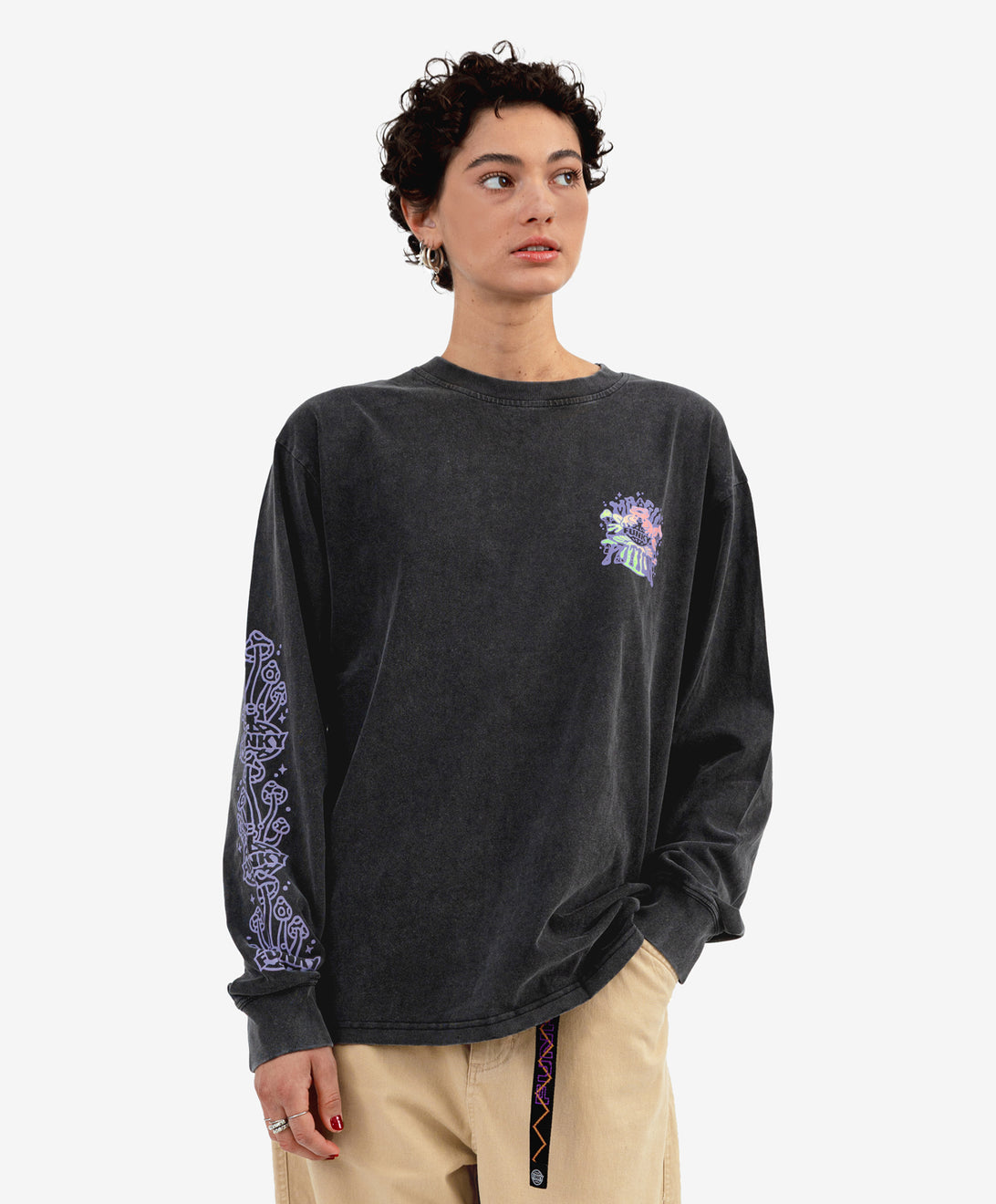 FROG LONG SLEEVE TEE WASHED BLACK