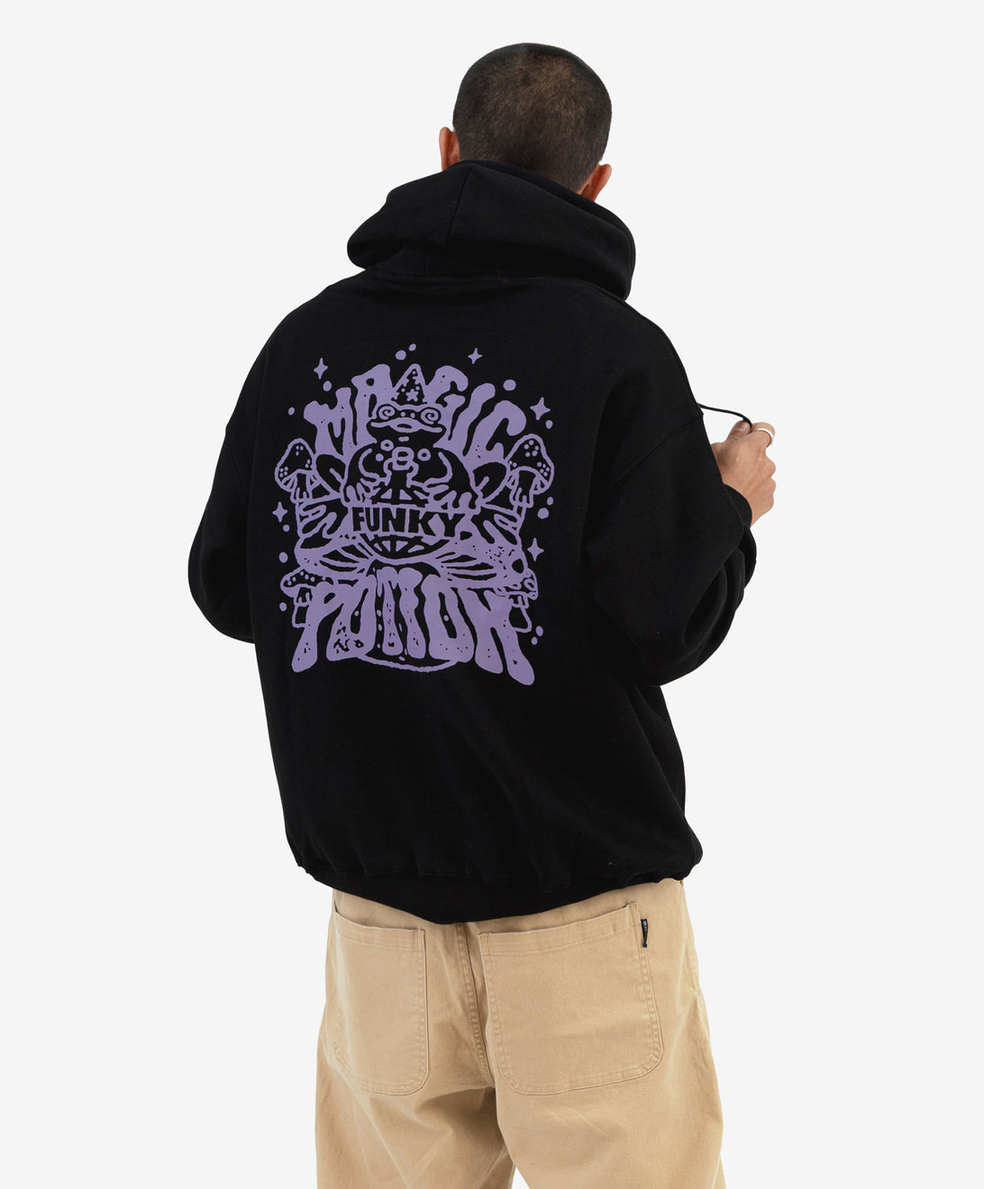 FROG HOODIE BLACK