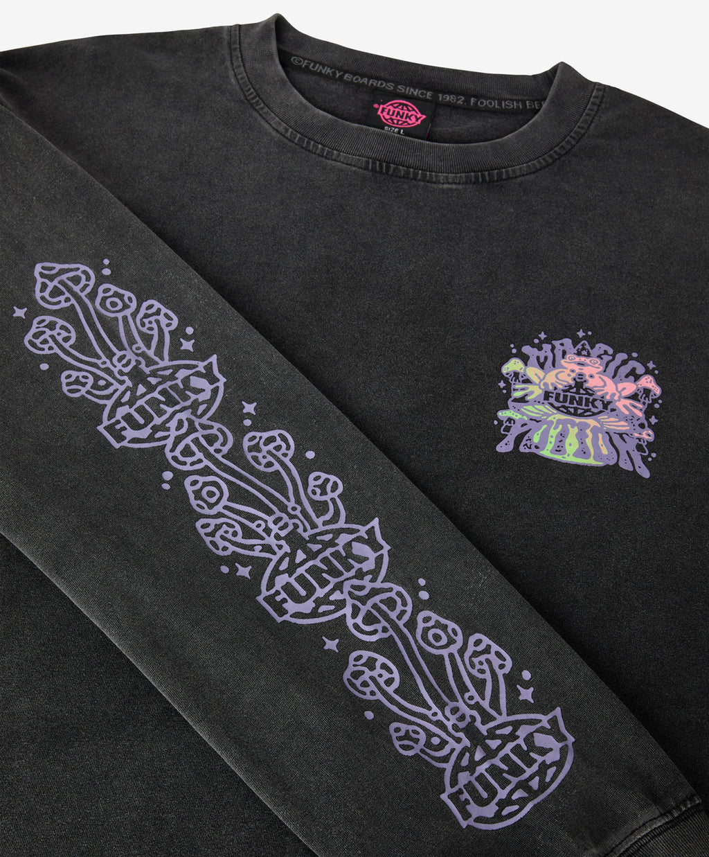 FROG LONG SLEEVE TEE WASHED BLACK
