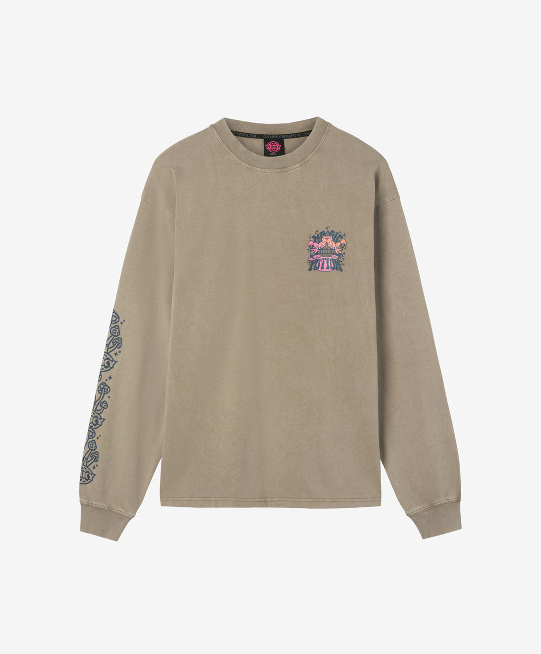 FROG LONG SLEEVE TEE WASHED SAND