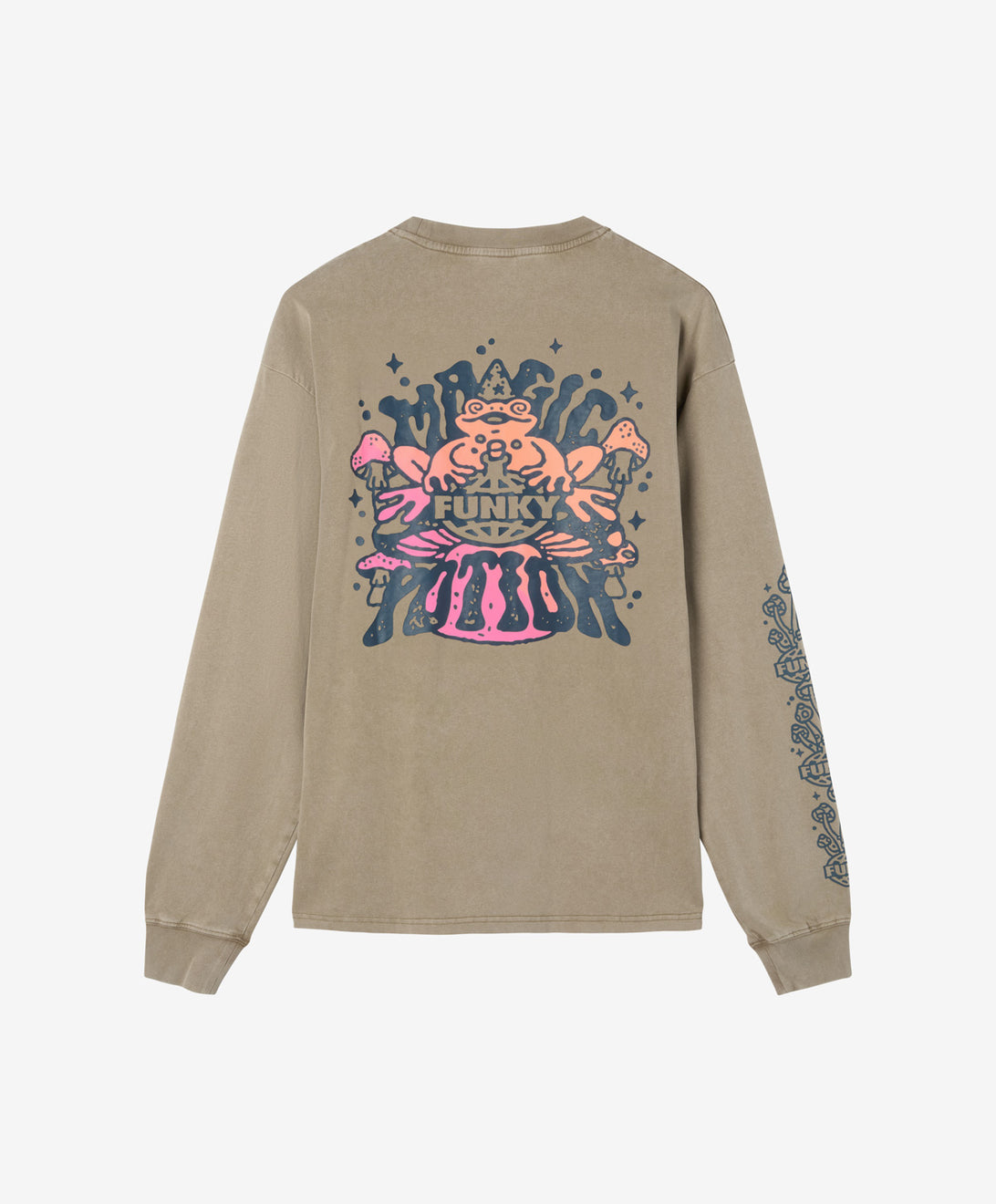 FROG LONG SLEEVE TEE WASHED SAND
