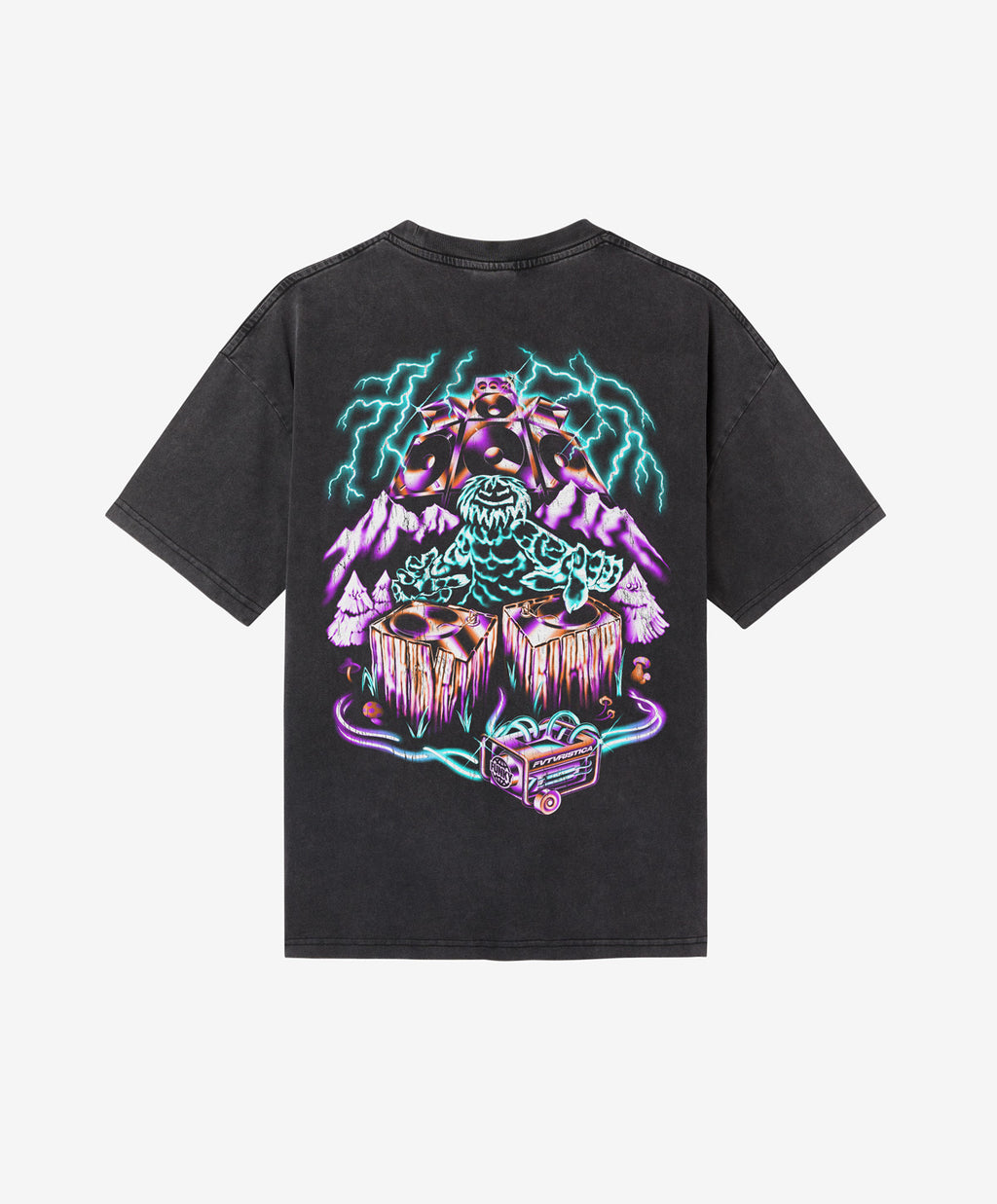 FVTVRISTICA TEE WASHED BLACK