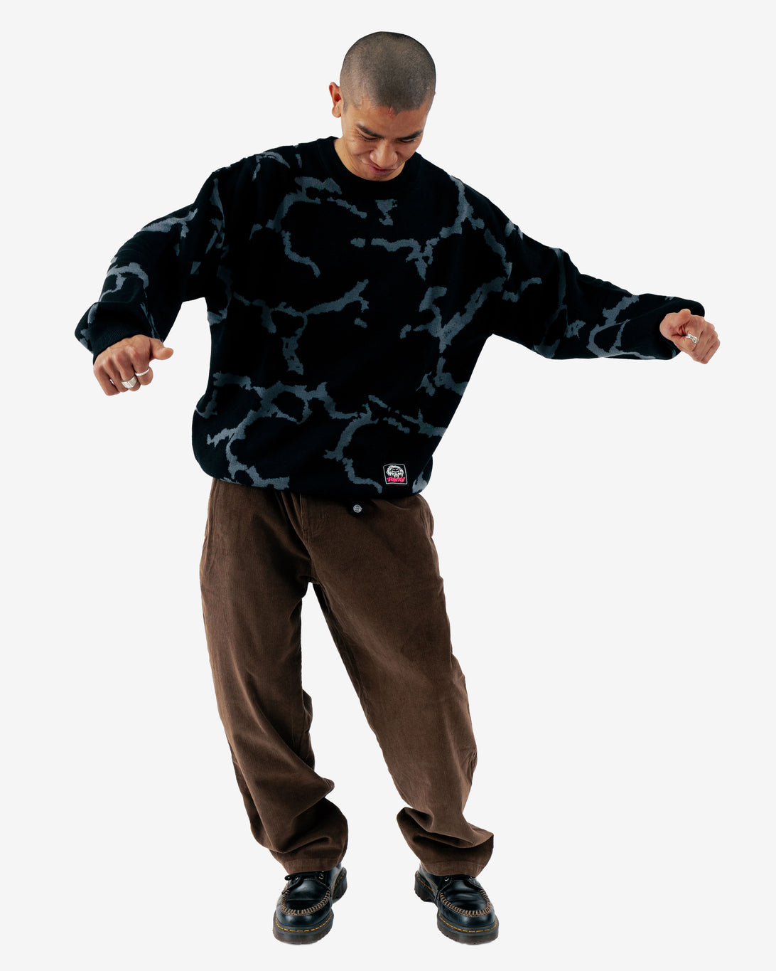 GROG JAQUARD SWEATER BLACK