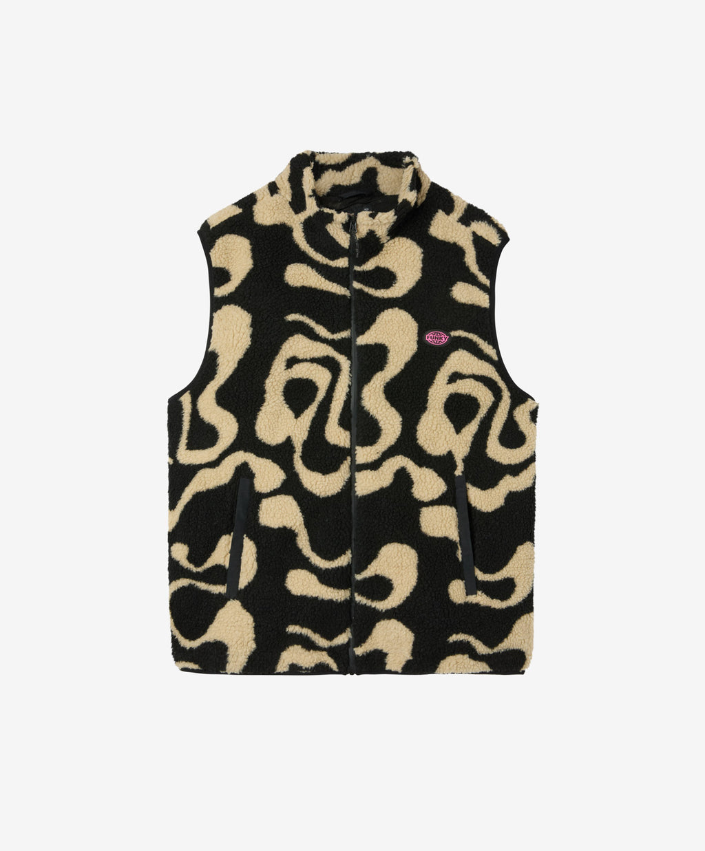 GROG SHERPA VEST BLACK / NATURAL RAW