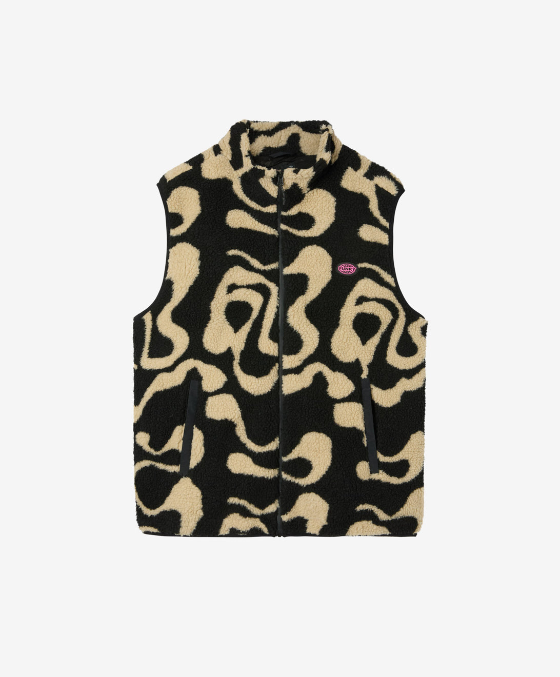 GROG SHERPA VEST BLACK / NATURAL RAW