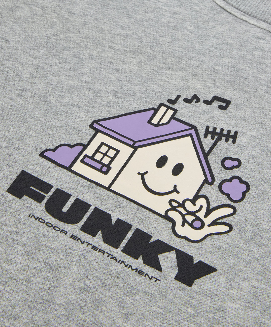 HOME CREWNECK HEATHER GREY