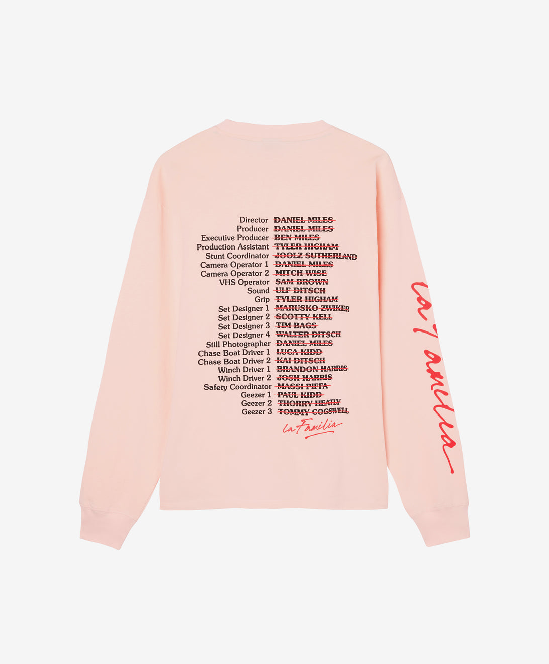 LA FAMILIA MARTINI LONG SEEVE PINK