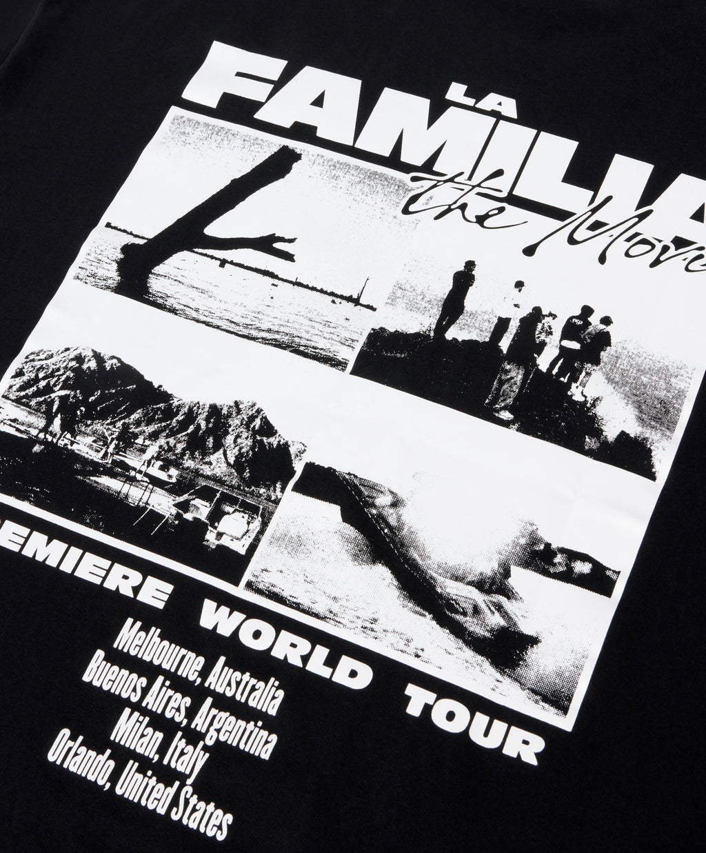 LA FAMILIA MOVIE TEE BLACK
