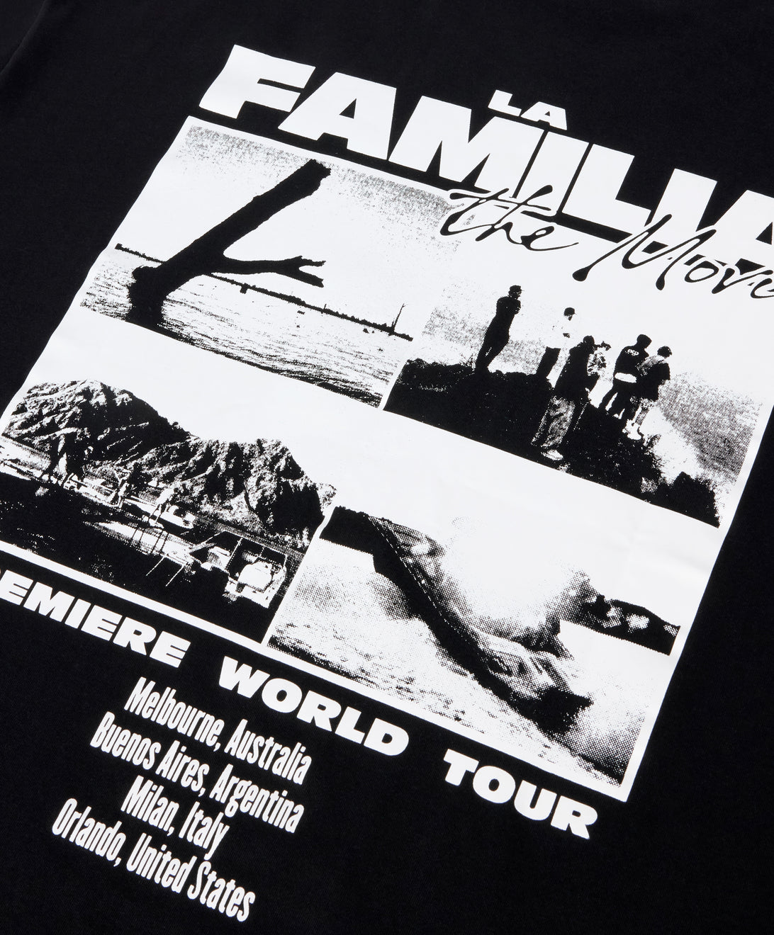 LA FAMILIA MOVIE TEE BLACK