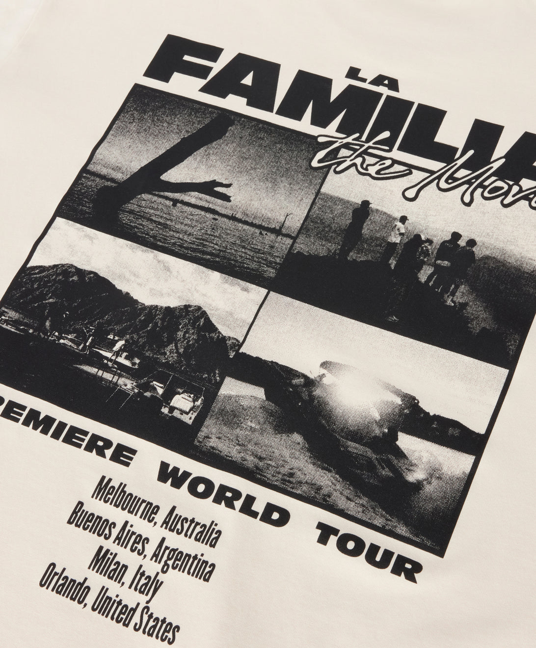 LA FAMILIA MOVIE TEE OFF WHITE