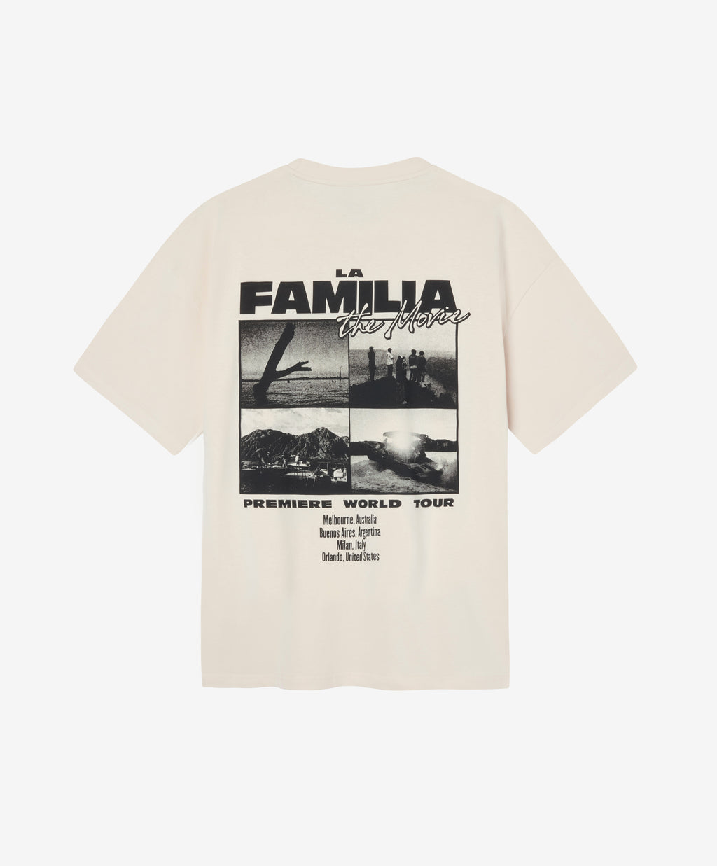 LA FAMILIA MOVIE TEE OFF WHITE