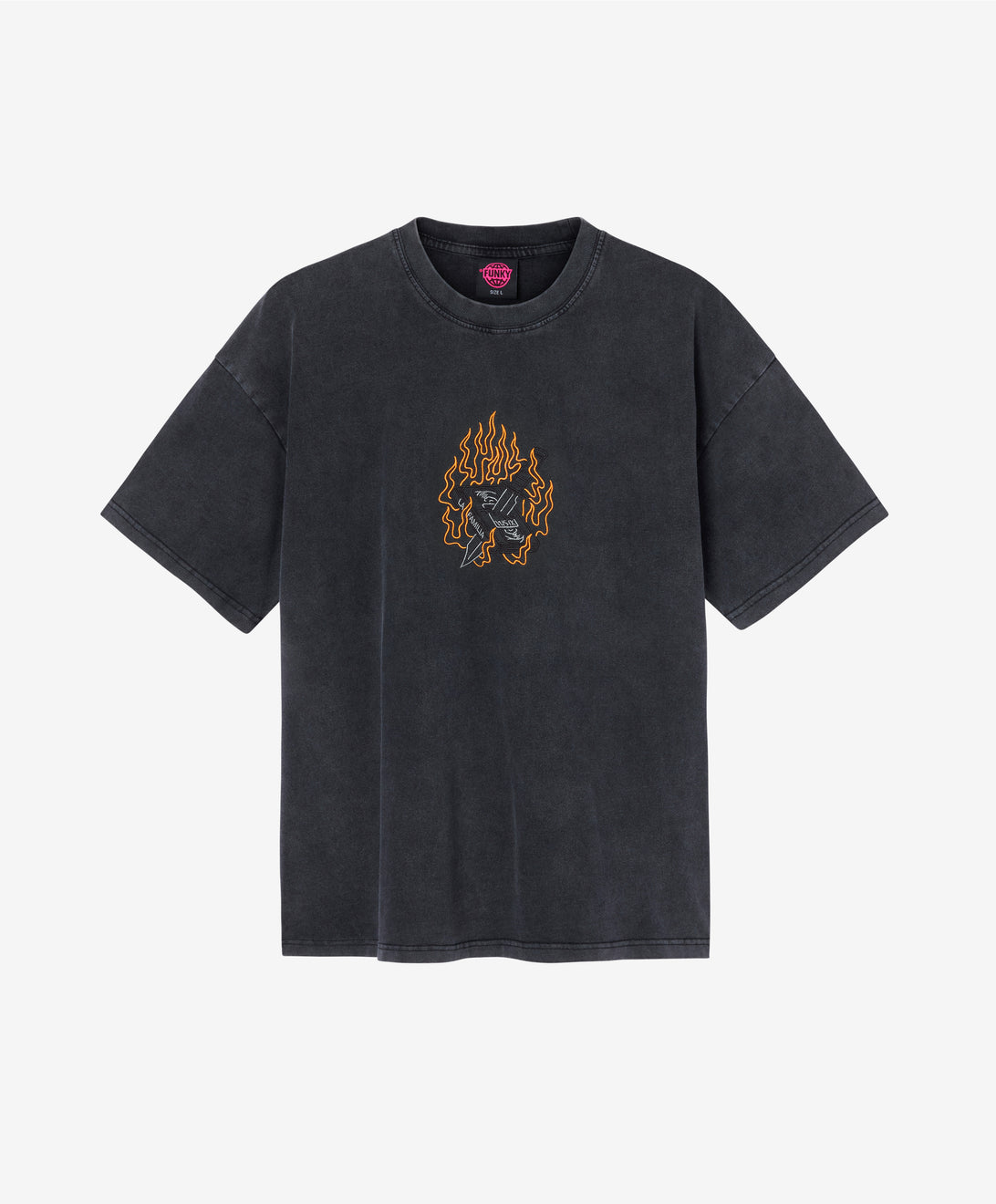 LA FAMILIA VHS TEE WASHED BLACK