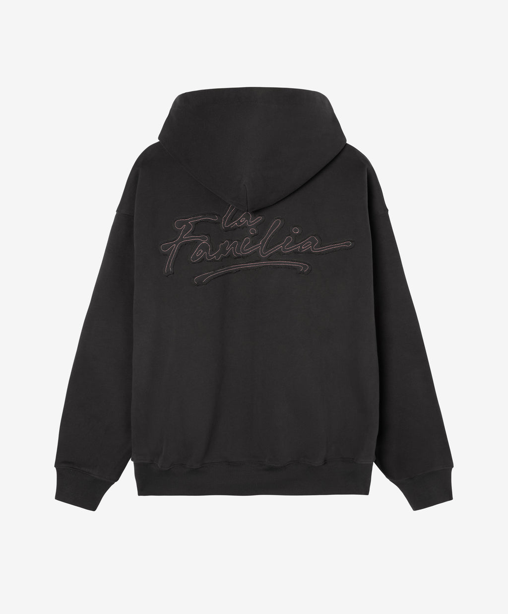 LA FAMILIA ZIPPER HOODIE ANTHRACITE