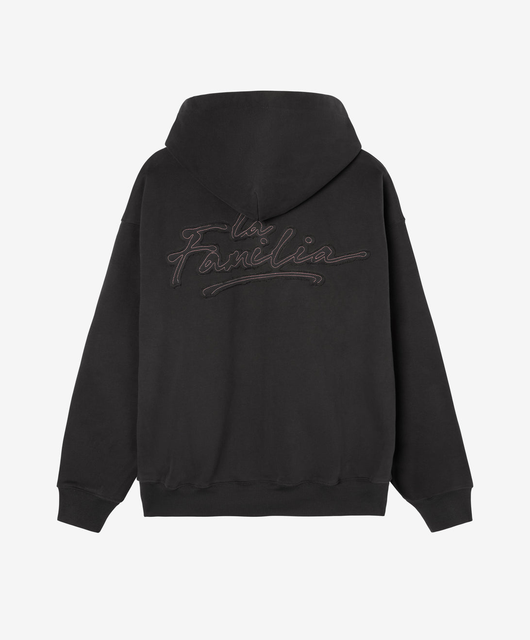 LA FAMILIA ZIPPER HOODIE ANTHRACITE