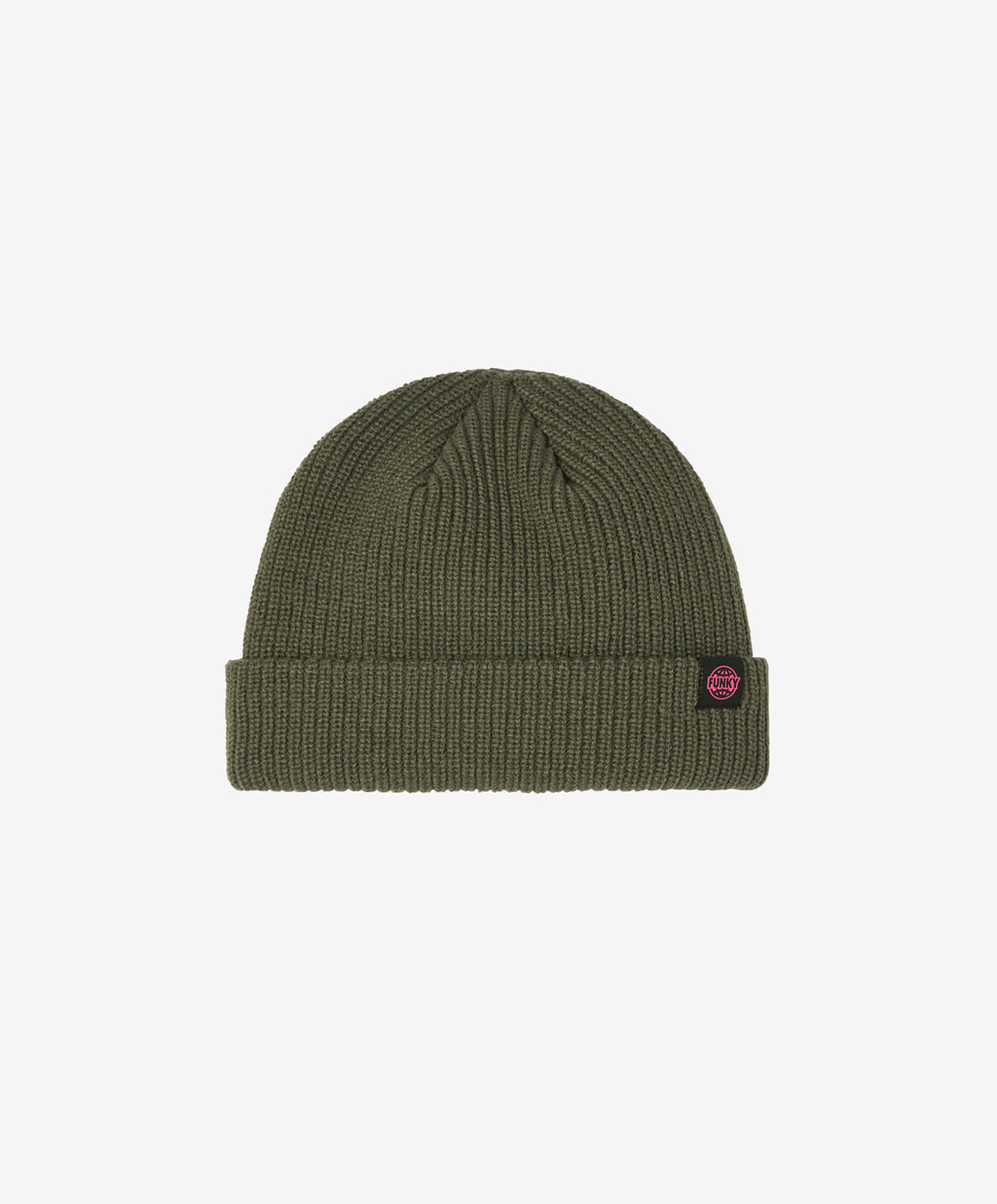 LOGO SHORT BEANIE GREEN