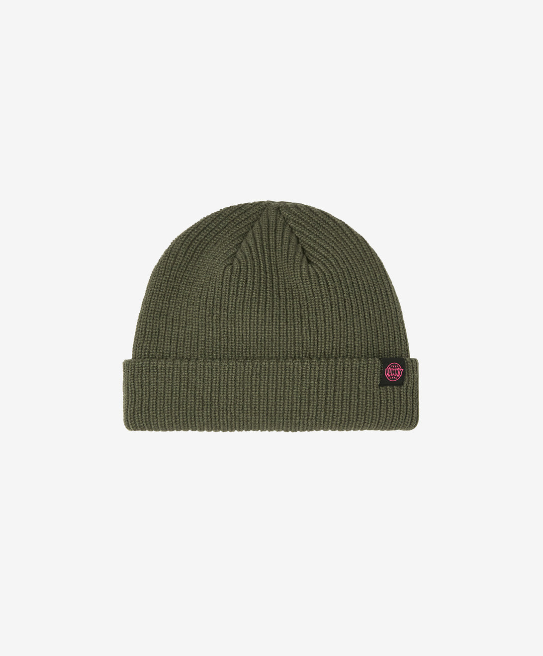 LOGO SHORT BEANIE GREEN
