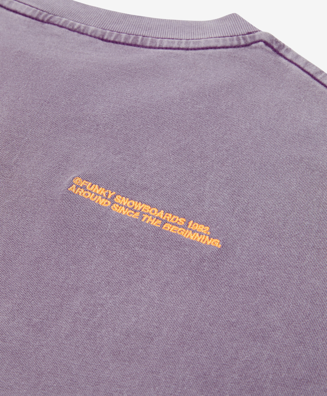 LOGO EMBROIDERY TEE WASHED LILIAC
