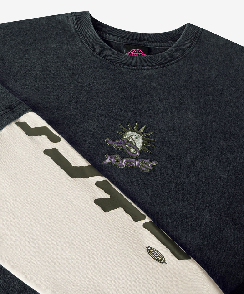 PUNKY LONG SLEEVE TEE WASHED BLACK