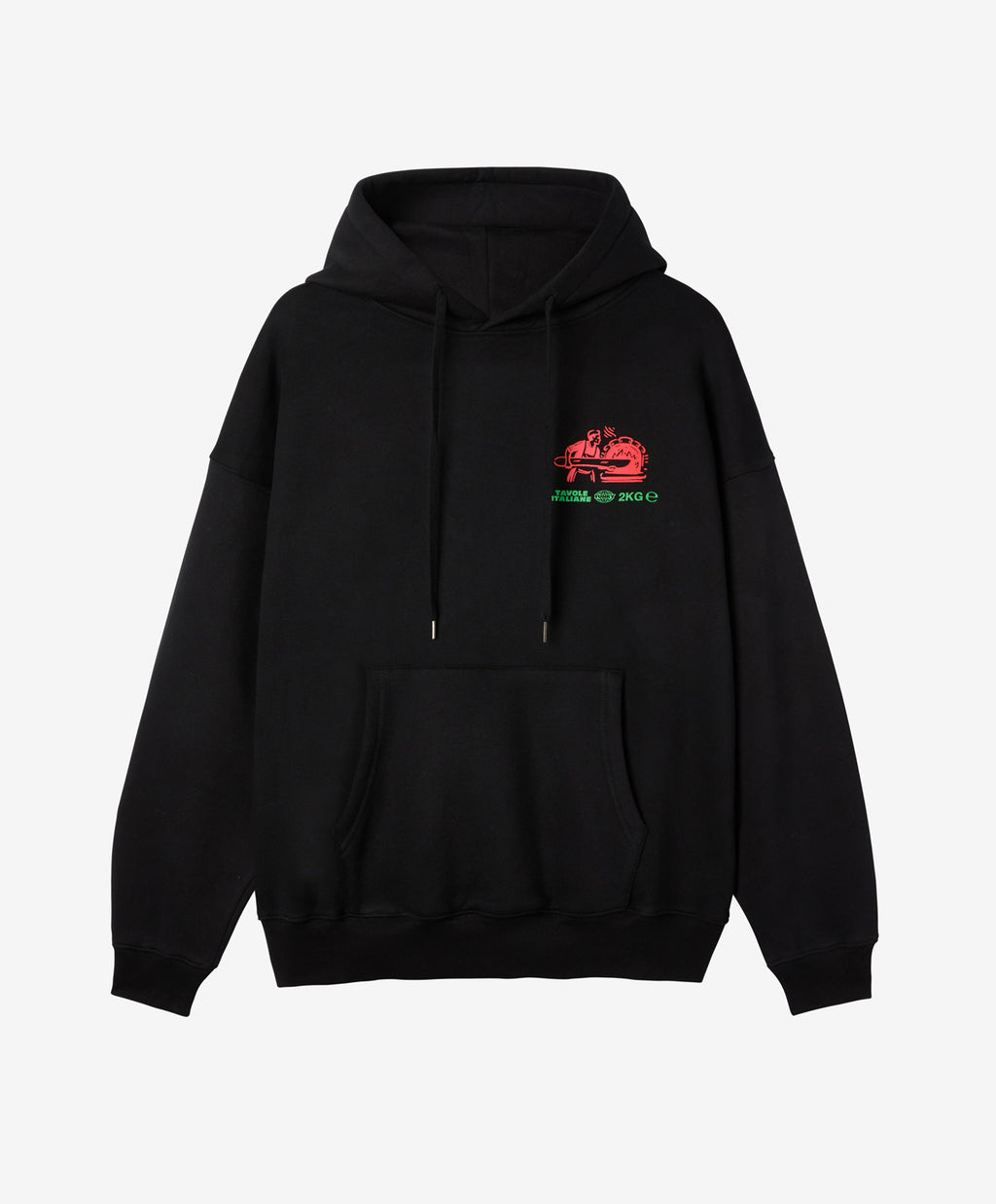 PIZZA HOODIE BLACK