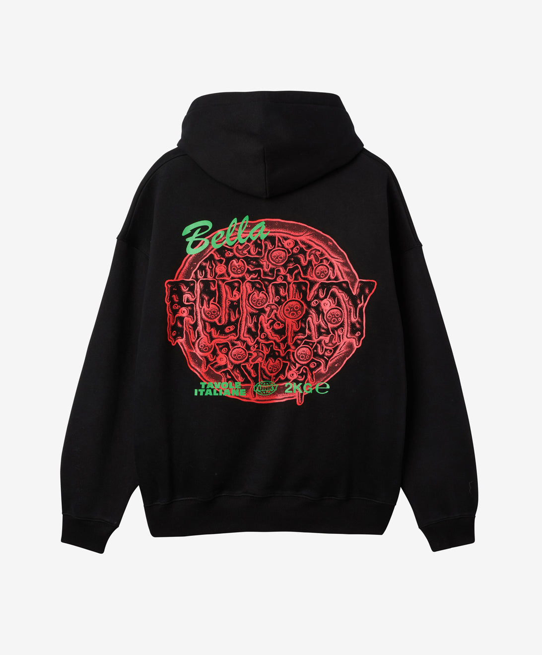 PIZZA HOODIE BLACK