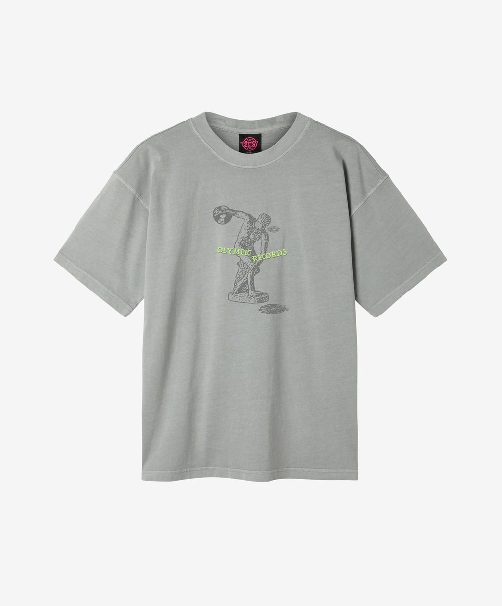 RECORD TEE WASHED ICE