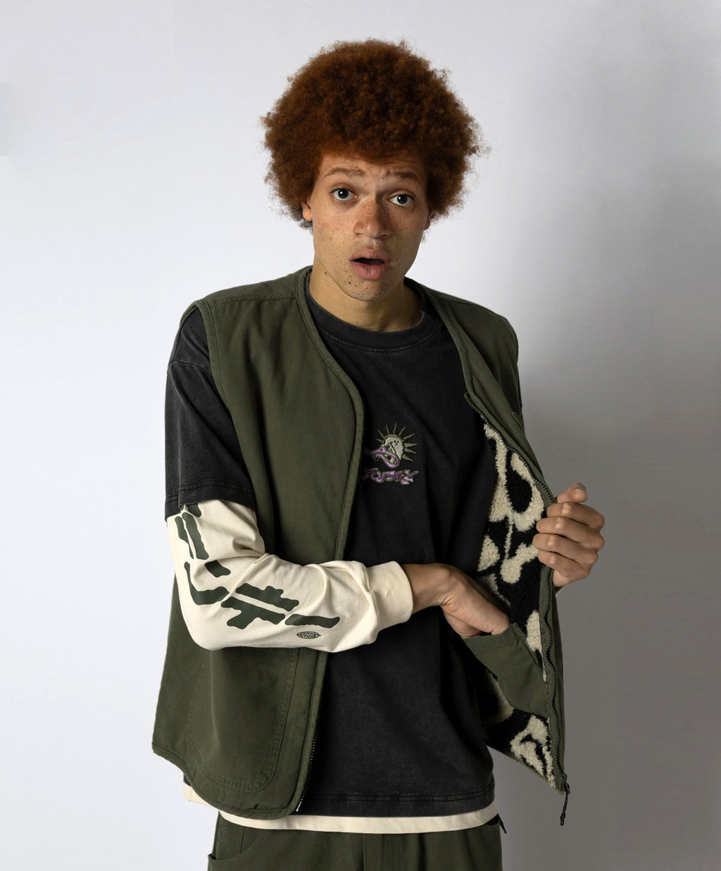WALKER VEST WASHED OLIVE
