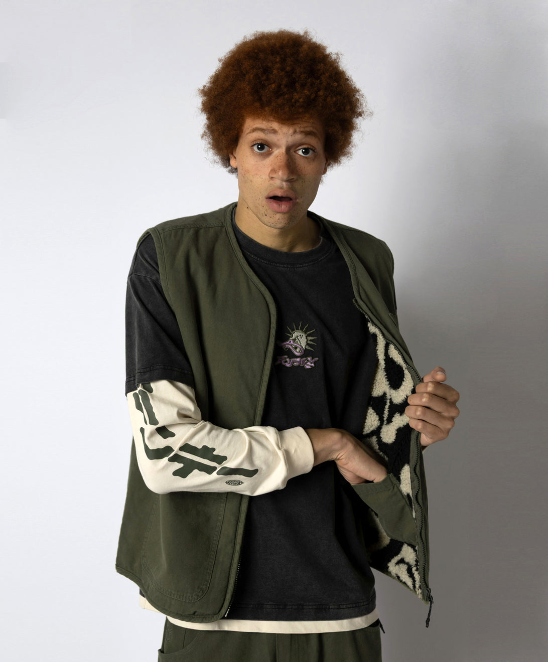 WALKER VEST WASHED OLIVE