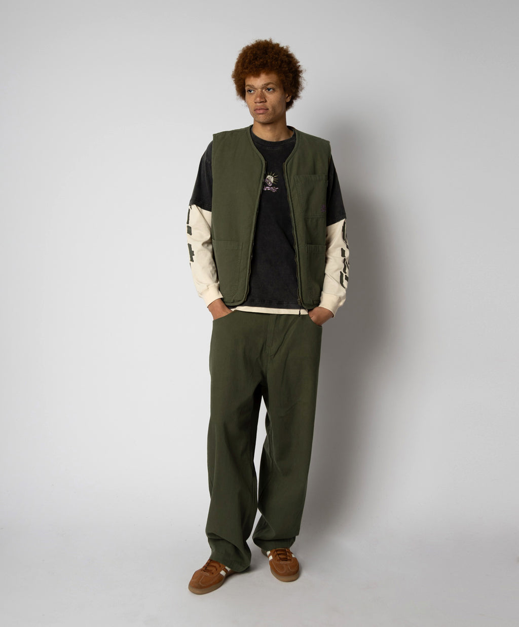 WALKER VEST WASHED OLIVE