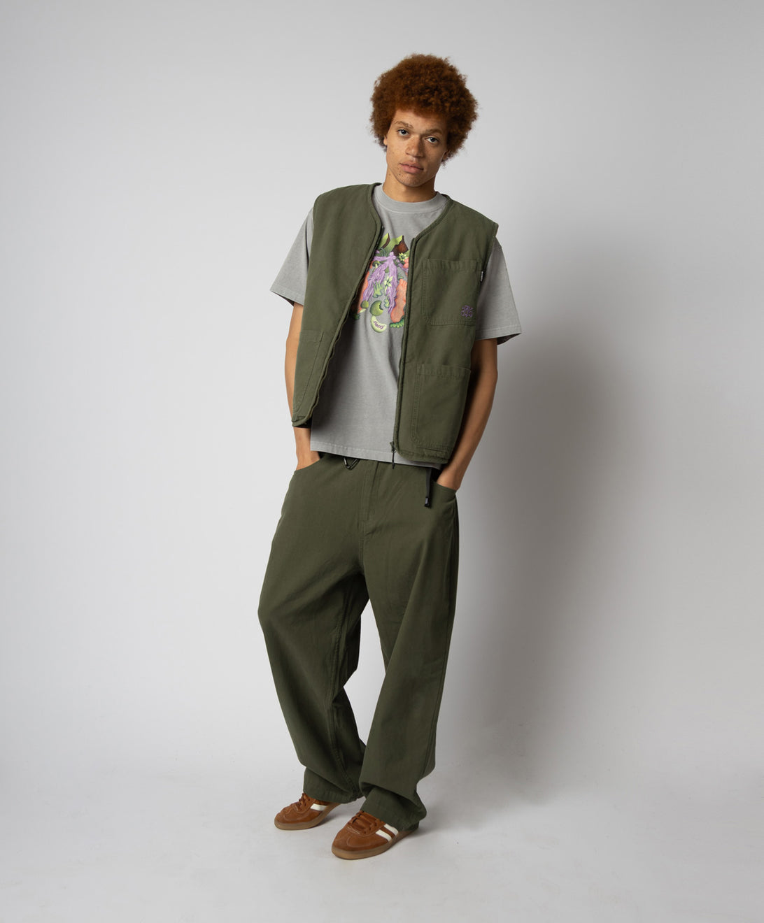 WALKER VEST WASHED OLIVE