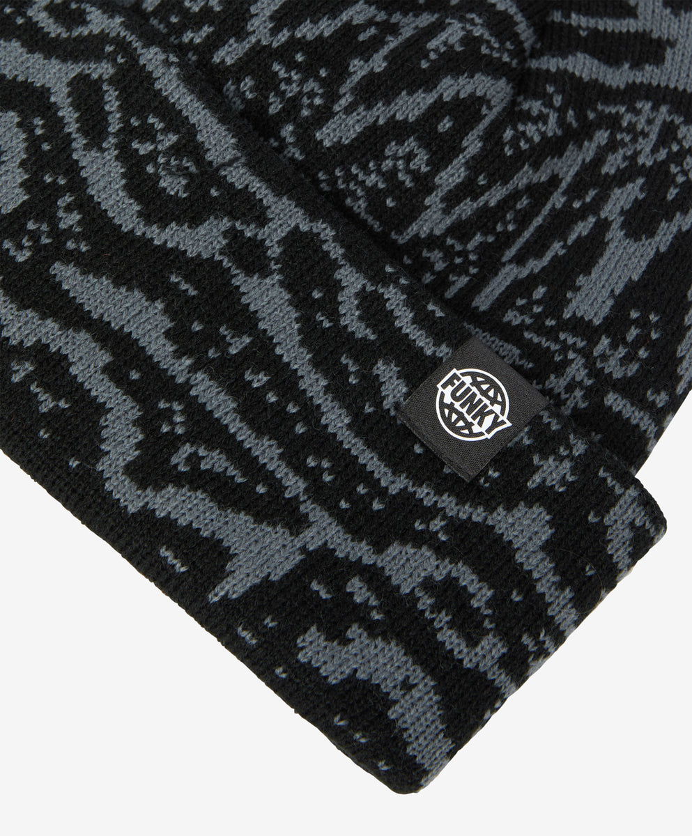 FUNKY ROOTS REGULAR BEANIE BLACK – Funkysnowboards
