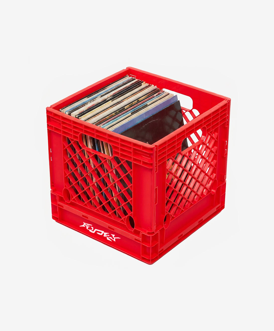 FUNKY VINYL CRATE RED