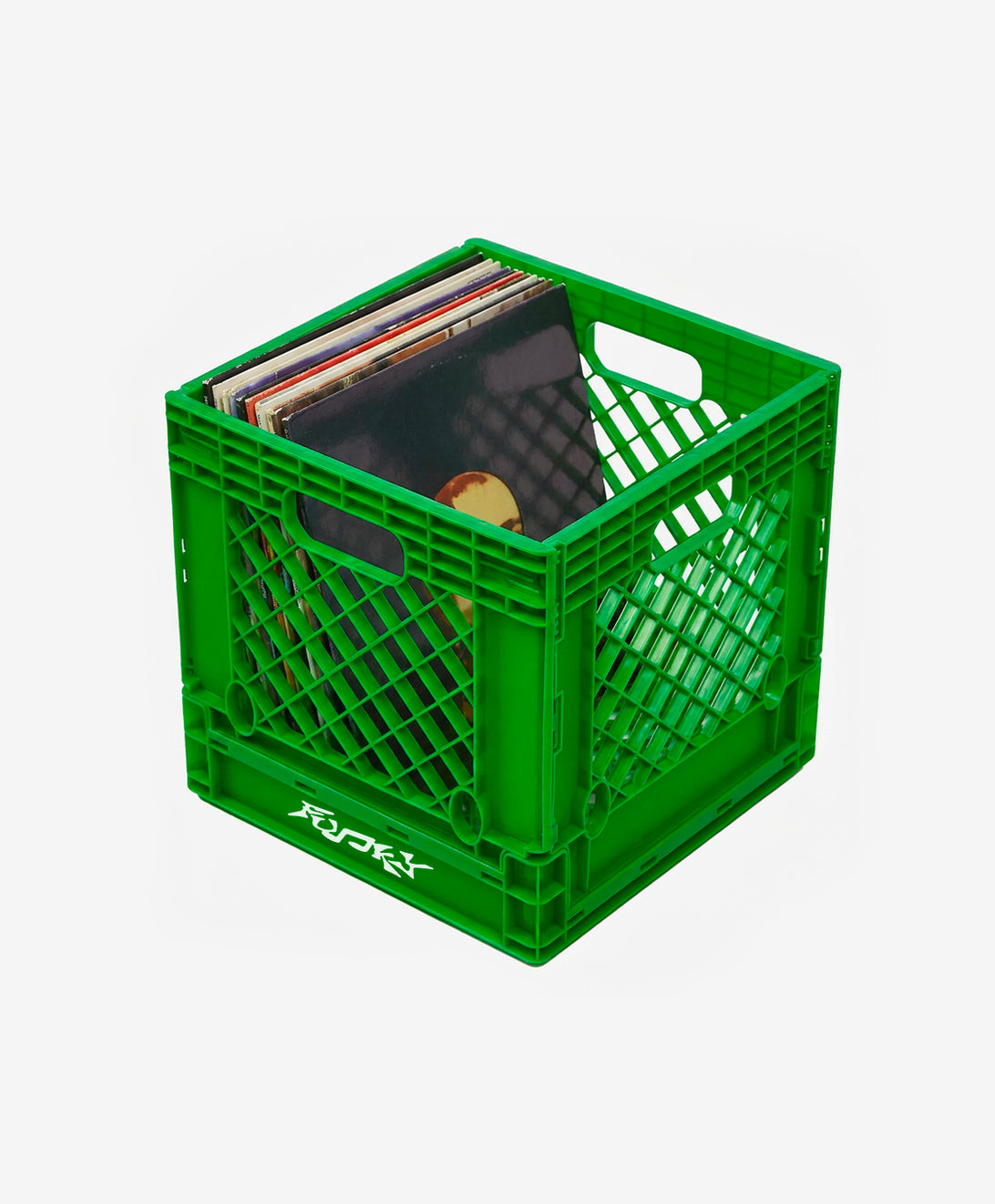 FUNKY VINYL CRATE GREEN