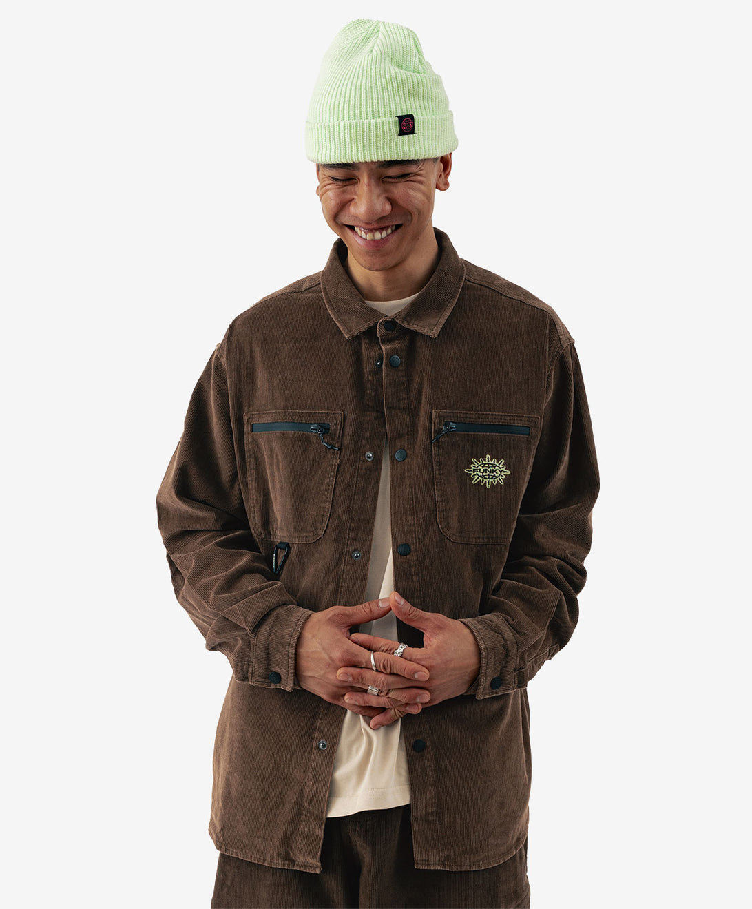 ULTRA CORDUROY SHIRT WASHED BROWN